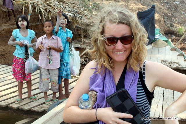 Crafty sellers remind us to remember them upon our return from Inwa, Myanmar.