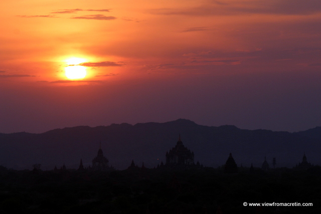 Sunset over Bagan.