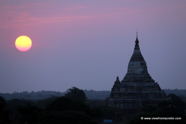 Sunrise over Bagan.